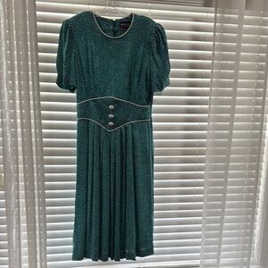 Vintage Green Midi Dress